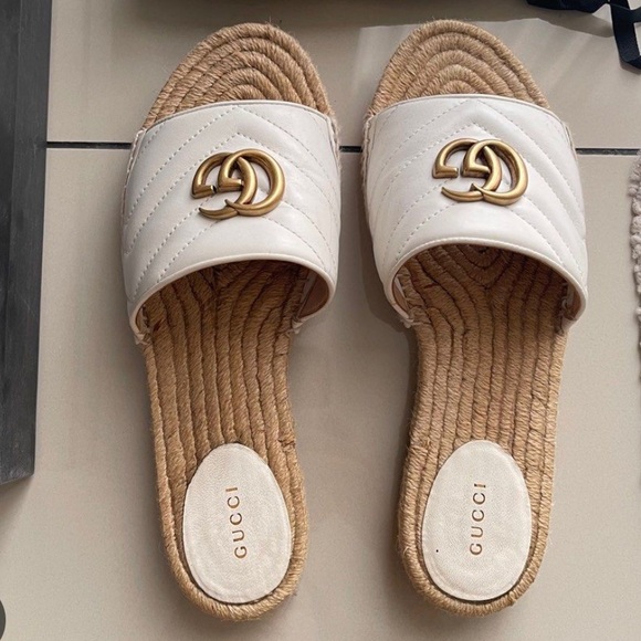 Gucci Napa Charlotte Great White Sandal - Picture 1 of 6